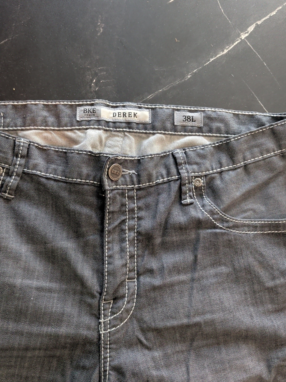 BKE Derek Men’s Gray Jeans - 38L